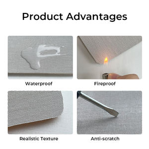 لوحة جدارية من القماش الصناعي سهلة التركيب 1220*2440 مم، لوحة جدارية ثلاثية الأبعاد من البولي فينيل كلوريد مقاومة للماء ومتينة للفنادق والمستشفيات، لوحة جدارية من خشب البامبو المعالج بالفحم - Product Image 4