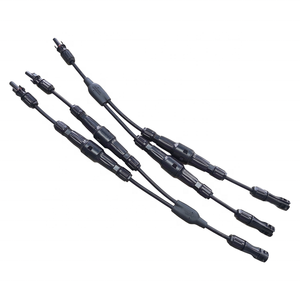 1500VDC 50A Panel surya 2-in-1, konektor paralel tahan air Cabang Y luar ruangan untuk aplikasi elektronik tali pegangan kabel - Product Image 1