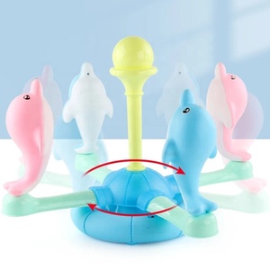Jouets de lancer pour sports de plein air et d'intérieur, <span class=keywords><strong>jeu</strong></span> de lancer de cerceaux de dauphin rotatif électrique avec musique lumineuse pour enfants avec 8 anneaux - Product Image 5