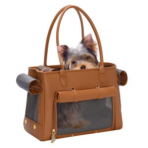 Mode petit chat et chien sac à main de voyage élégant sac de transport pour animaux de compagnie pour les aventures en déplacement - Product Image 1