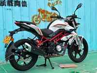Moto Sportive Originale Benelli Rouge Baolong 150 150cc - Véhicule à Essence Durable pour Conducteurs Adultes