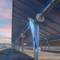 Aplikasi Solar Brush Efficient Linear Actuator 12V/24V DC Tahan Air Motor Tubular Listrik Berkinerja Tinggi