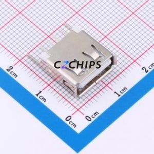 U-<b>A</b>-24DD-Y-7 <b>USB</b> Connector Through hole Component (THT) Connector Type-<b>A</b> <b>USB</b> <b>2.0</b> Female Through Hole - Product Image 1