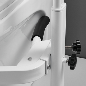 מעקה אסלה מתקפל ומתכוונן, מוט תמיכה לבטיחות קשישים, מעקה אמבטיה, סיוע לאסלה לישיבה ועמידה בבית - Product Image 5