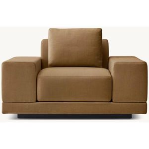 <span class=keywords><strong>Popular</strong></span> moderno Hotel sofá individual personalizado terciopelo algodón Lino muebles ocio sala de estar sillas con reposabrazos ancho - Product Image 3