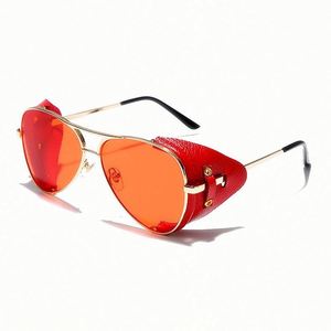 2021 New Arrivals Fashion UV400 Water Shaped <b>Sunglasses</b> Small Metal <b>Sunglasses</b> Steampunk <b>Sunglasses</b> Women - Product Image 1
