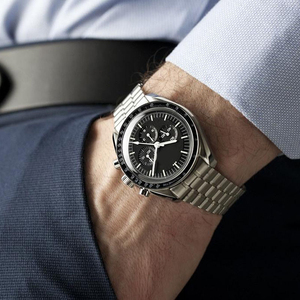 Orologio da Uomo con Logo Personalizzato, Nuovo Cronografo da Osservatorio Impermeabile e Luminoso con Fasi Lunari in Acciaio Inossidabile - Product Image 3