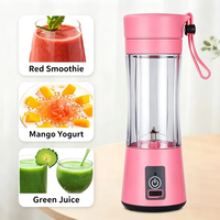Mini mixeur-presse-agrumes électrique portable, silencieux, coloré, 6 lames, rechargeable par USB, anti-fuite, facile à nettoyer, bouteille à jus, portable