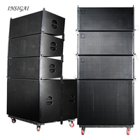 Système d'accessoires pour enceintes mini line array passives et actives personnalisées INSIGAI, ensemble de deux enceintes line array professionnelles de 8 pouces