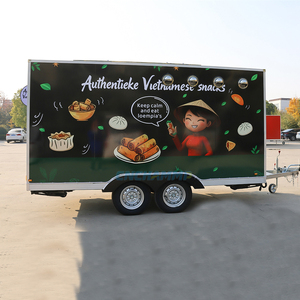 Remolque de Comida Personalizado Chammp, Carrito de Venta de Té de Burbujas, Café y Hot Dogs, Remolque de Comida Móvil - Product Image 4