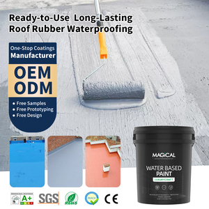 Revêtement de toiture liquide acrylique écologique à base d'eau, imperméable, pour toiture en <span class=keywords><strong>dalle</strong></span> de béton, application au pinceau, couleurs personnalisées - Product Image 1