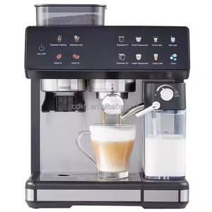<span class=keywords><strong>Cafetera</strong></span> <span class=keywords><strong>Espresso</strong></span> Italiana Semiautomática 3 en 1 de Acero Inoxidable, 20 Bares de Presión, Sistema de Agua Caliente Eléctrico para el Hogar - Product Image 6