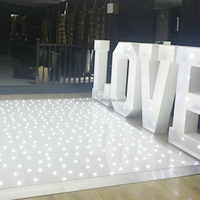 Piste de danse LED étoilée pour allées de mariage, fournitures de fête et décorations de mariage