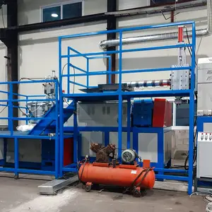 Huisdier Vlokken Recycle Machine Driedelige Ppep Film Plastic Recycling Pe Pp Granulerende