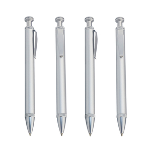 Elegante penna a sfera d'argento di lusso con Logo personalizzato incisione 0.7mm larghezza di <span class=keywords><strong>scrittura</strong></span> Design <span class=keywords><strong>speciale</strong></span> per le promozioni - Product Image 1