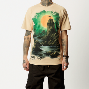 เสื้อยืดผู้ชายลำลองผ้าฝ้าย 100% ราคาประหยัด เป็นมิตรกับสิ่งแวดล้อม พร้อมบริการ OEM รับผลิตเสื้อยืดแขนสั้นสำหรับขายส่งราคาถูก - Product Image 3