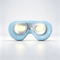 Masque de sommeil chaud et froid avec lumière de réveil au lever du soleil, masque oculaire rechargeable, thérapie par chaleur et froid pour les yeux secs et gonflés, réveil matinal doux