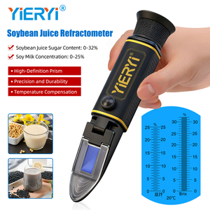 Refractómetro Portátil Yieryi 0-32% Brix ATC para Pruebas <span class=keywords><strong>de</strong></span> Azúcar en <span class=keywords><strong>Leche</strong></span> <span class=keywords><strong>de</strong></span> Soya y Jugos - Product Image 1