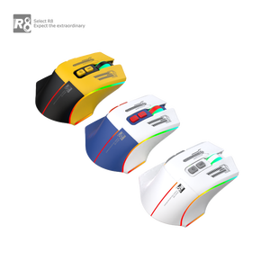 R8 recargable colorido 2,4G BT inalámbrico Gaming <span class=keywords><strong>Mouse</strong></span> 7D ergonómico RGB Light <span class=keywords><strong>Mouse</strong></span> <span class=keywords><strong>para</strong></span> Gamer Laptop Desktop aceptar LOGO personalizado - Product Image 6