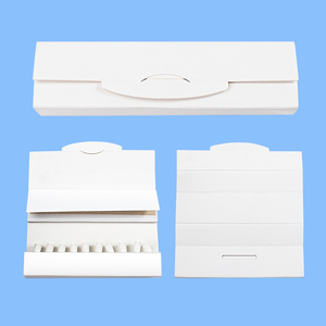 Paquete de Papel de Filtro para Cigarrillos Desechables Personalizado, Caja de Almacenamiento Blanca Rectangular de Estilo Simple con su Logotipo - Product Image 2