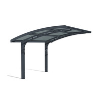 Grandes panneaux de toit en métal arqués, imperméables, pour garage de 3 voitures, avec protection UV et ignifuge, pour usage hôtelier