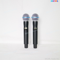 AD4D d'origine professionnelle avec double système de microphone karaoké sans fil Beta58 pour ampli de mélangeur de Performance de musique en direct sur scène