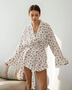 100% algodón muselina Guze Fat Girl Sexy pijamas de <span class=keywords><strong>mujer</strong></span> Sexy pijamas para <span class=keywords><strong>mujer</strong></span> alta calidad precio bajo - Product Image 4