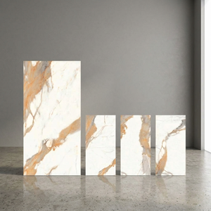 Emila Fatong 800x1600mm Glossy Carrara Marble Look Porcelain Slab For Apartment Floor and Wall Ceramics - Product Image 4