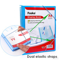 Accessoires de classement Verifed Stationery Supplier : Organiseur de documents A4 à spirale avec pages transparentes pour présentations