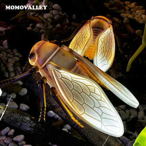 Vente en gros de lumières de Noël LED étanches pour l'extérieur Insecte Coccinelle Abeille Cigale Musique rampant Lumières de fêtes d'Halloween rougeoyantes - Product Image 3