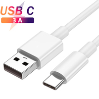 Kabel USB Tipe C 3A kustom asli harga pabrik pengisi daya ponsel kabel USB pengisian cepat kawat 1m 3 kaki