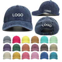 Hoge kwaliteit verstelbare 6-panel baseballcap vintage fashion gewassen geborduurde gebogen trendy sportieve formele dagelijkse outdoor pet