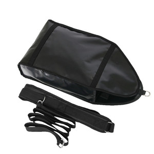 Sacs de sable lestés réglables pour l'entraînement physique, équipement de gym avec 3 poches intérieures, utilisation universelle, maille en PVC noir - Product Image 2