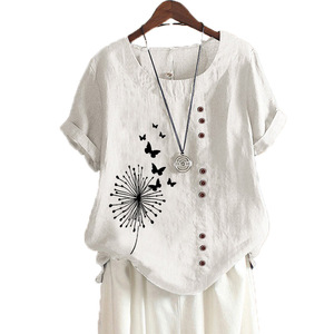 Chemisiers en lin pour femmes OC867 - Product Image 1