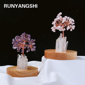 Bán Buôn Tinh Thể Đá Chữa Bệnh Tay Làm May Mắn Pha Lê Cây Đèn Pha Lê - Product Image 1