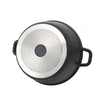 Nouvelle Batterie de Cuisine en Aluminium Pressé pour Induction, Marmites avec Revêtement Marbre