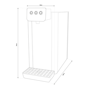 Shurity vi tươi 15L/h Countertop lọc nước mát 3 cách Sản xuất tại Ý - Product Image 2