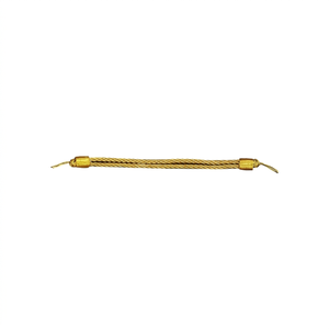 Cordón de Macramé Trenzado Dada Gold Bullion con Estructura de 3 Hilos de Alta Tenacidad y Acabado Recubierto para Uso en Prendas Ceremoniales - Product Image 1