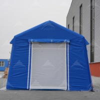 Tente de secours gonflable portable, isolation thermique, grand espace, abri médical de terrain, logo personnalisé