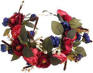 MH-0121 Réglable Fleur Couronne Bandeau Halo Couronne Florale Guirlande Coiffe pour maternité photo Mariage robe enceinte - Product Image 6