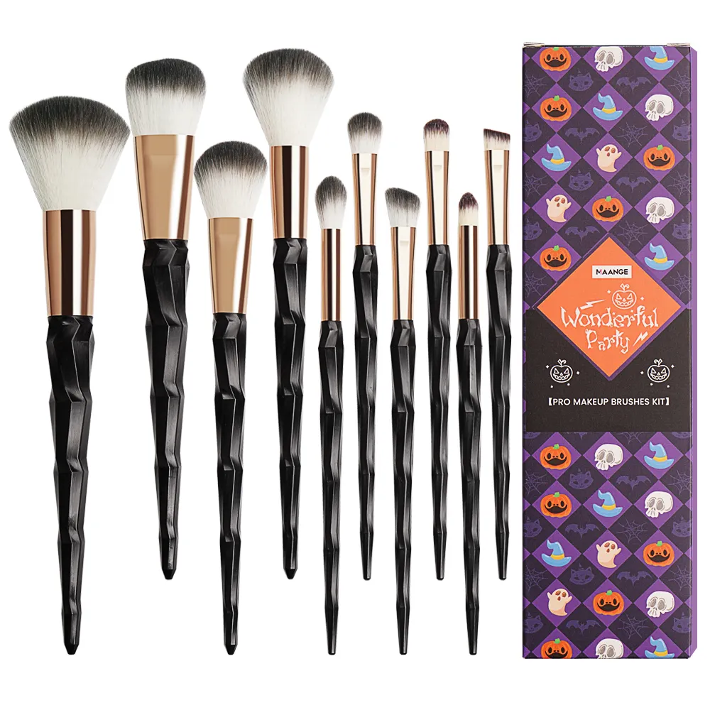 MAANGE Wholesale New beauty trending hot maquillaje products brushes makeup 10 pcs make up brushes