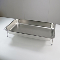 Présentoir de nourriture en acier inoxydable de haute qualité diviseur hôtel Buffet affichage Dessert gâteau support monocouche support de nourriture