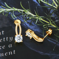 Set di Gioielli in Argento Sterling 925 con Orecchini Rotondi in Moissanite da 6,5mm e Collana con Pendente in Moissanite a Cuscino 8x8mm, Forma a Oliva Cava
