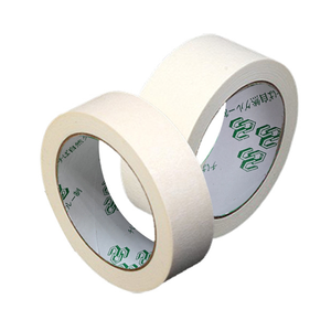 Selotip kertas krep krem 2 inci, lem karet berperekat untuk industri dalam ruangan & lukisan dekoratif - Product Image 3