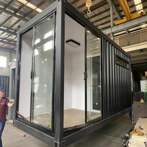 Modern Prefab 20ft Container Office/ Container Showroom Modular Mobile Cabin Display Houses