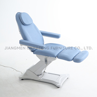 Table de massage électrique professionnelle moderne, réglable, pour salon de beauté et spa, avec structure métallique portable pour soins du visage à domicile