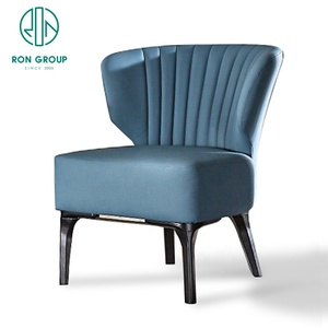 Banquete de alta calidad, muebles de un solo paso, Villa, Golf, Hotel, sala de estar, sofá, silla ocasional, silla de salón interior de cuero moderno - Product Image 2