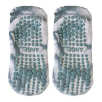 Vente en gros de chaussettes teintées à poignée de cheville chaussettes pilates personnalisées pour les femmes chaussettes de danse antidérapantes en coton pour le yoga