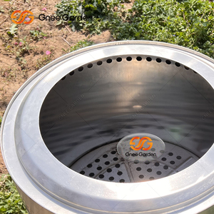 Brasero à éthanol Gnee Garden en acier inoxydable, portable, pour l'intérieur et l'extérieur, colonne chauffante moderne autoportante - Product Image 2