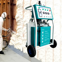 Mini machine à pulvériser de la mousse de polyuréthane PU à cellules fermées et ouvertes à prix abordable pour l'isolation des murs et des toits